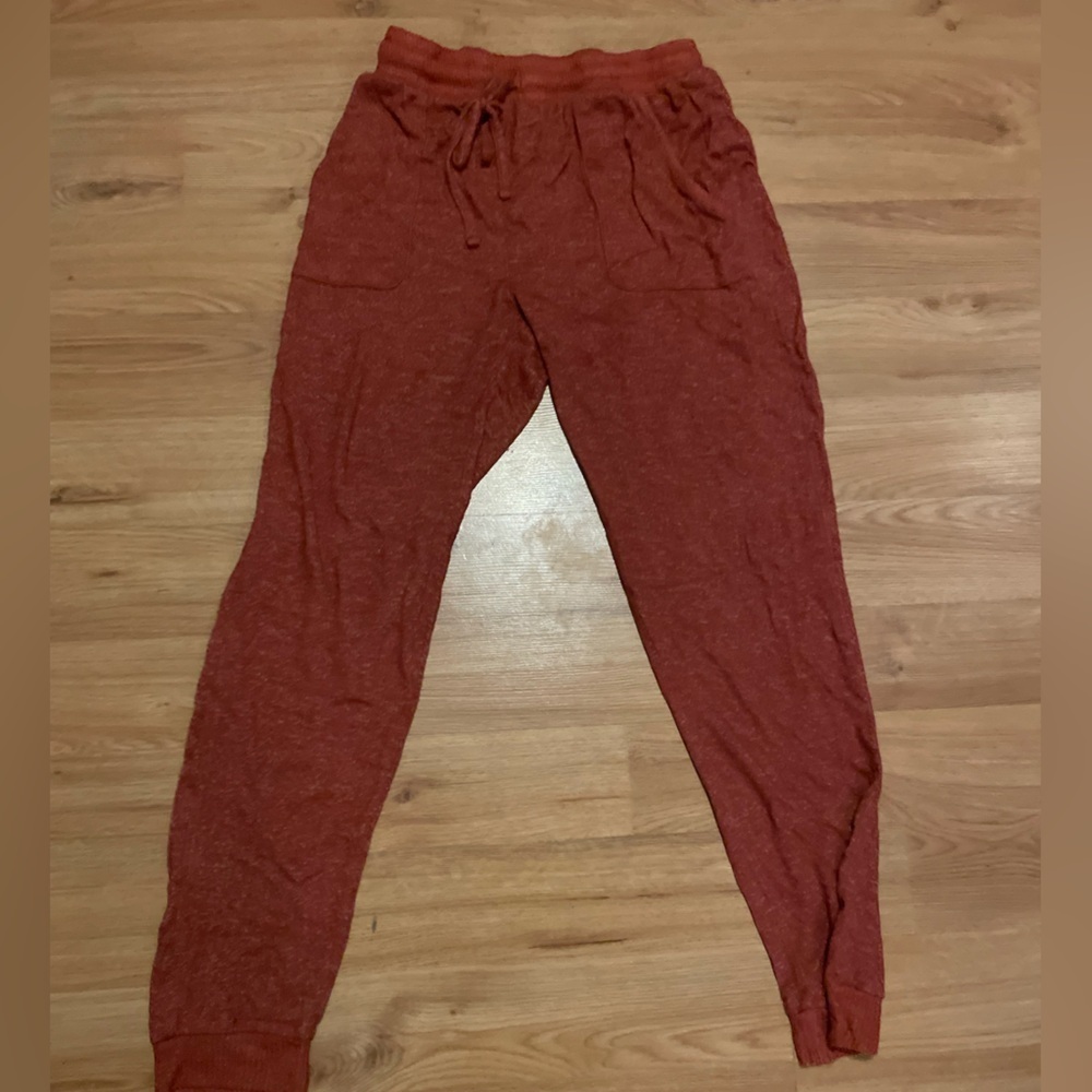 Planet Gold women’s Red-Orange Jogger Pants size Medium